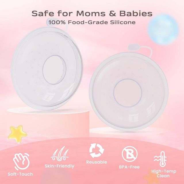 eminent momcare breast milk collector silicone bpa free leakproof nursing saver.34 - Manual-picture-42