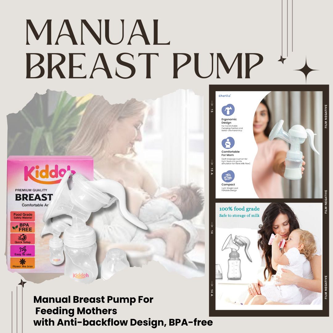 kiddoh Manual Breast Pump; Breastfeeding Pump; Baby Milk Pump; Portable Pump - Manual-picture-13
