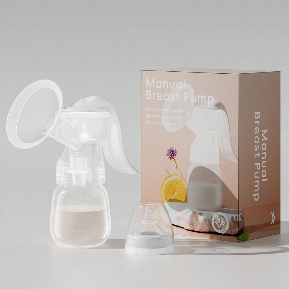 Manual Breast Pump, 3 Level Suction Adjustment, 2pcs pads free - Manual-image-44