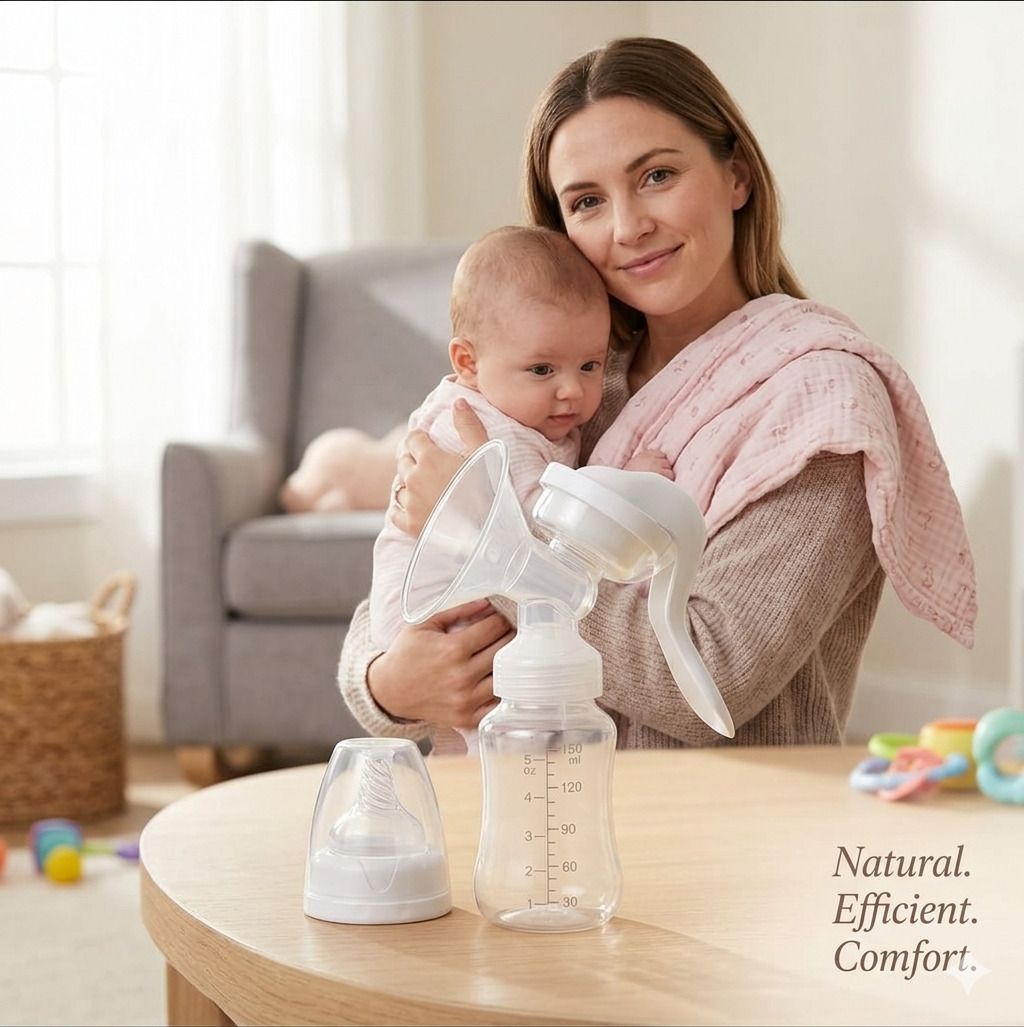 Manual Breast Pump with Silicone Cushion & Bottle - Manual-image-41