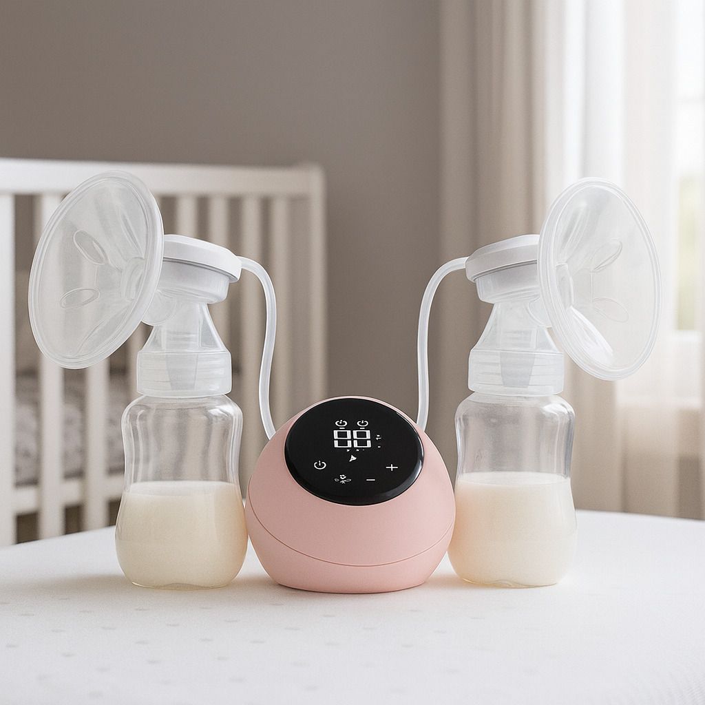 2-in-1 Double Electric Breast Pump | Quiet Motor | Includes Storage Bottles - Electric