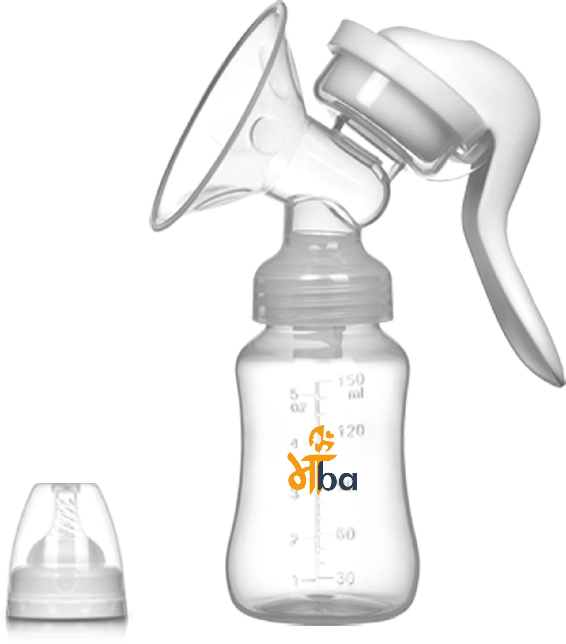 D-188 Manual Breast Pump For Daily Use (With 7 Breast Pads)- Manual