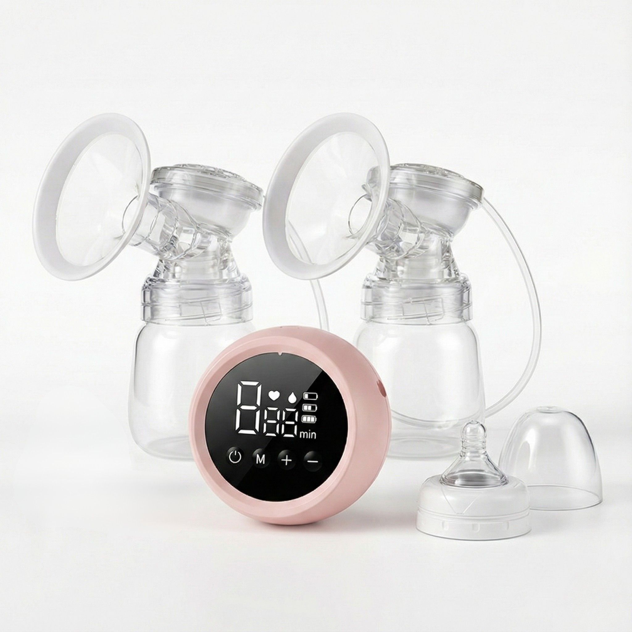 Duo Electric Breast Pump 3 Modes & 9 Levels of Automatic Pumping, Anti-Backflow - Electric-image-10
