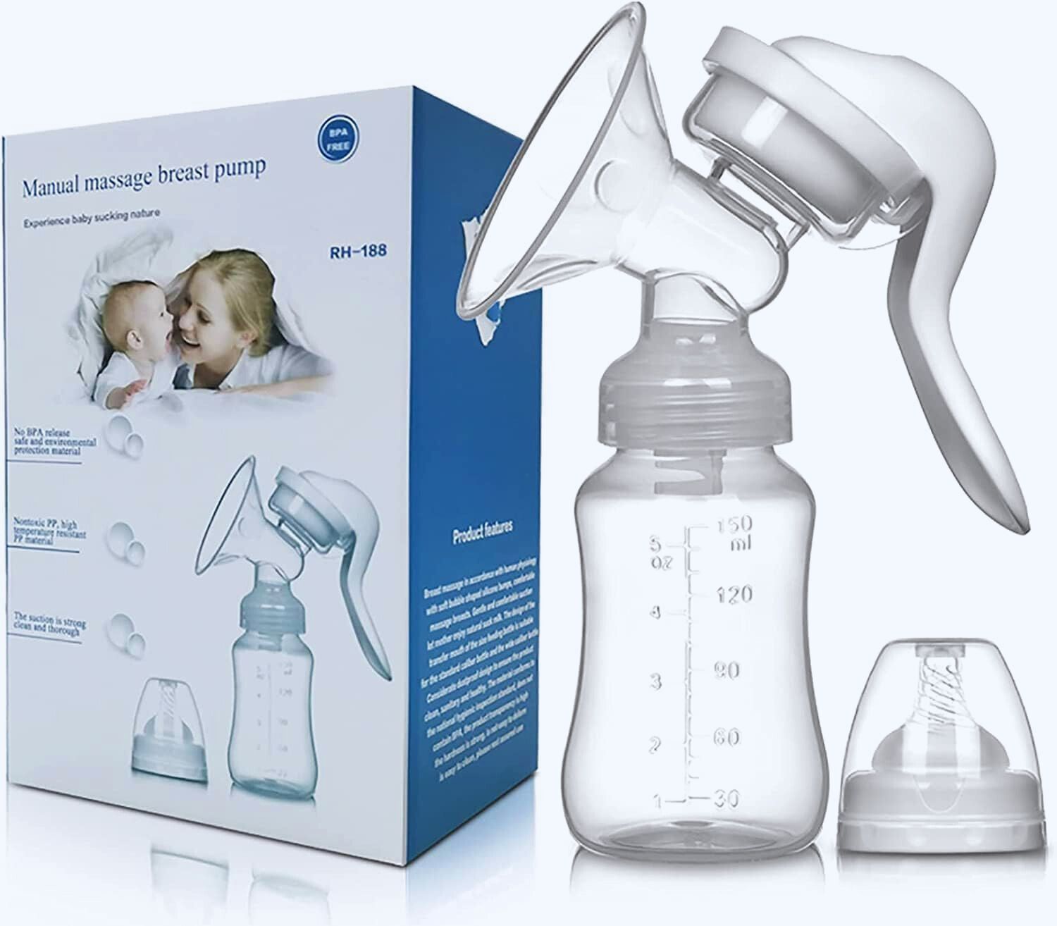 Breast Pump for Feeding Mothers | 3 Modes Breast Feeding Pump DF - Manual
