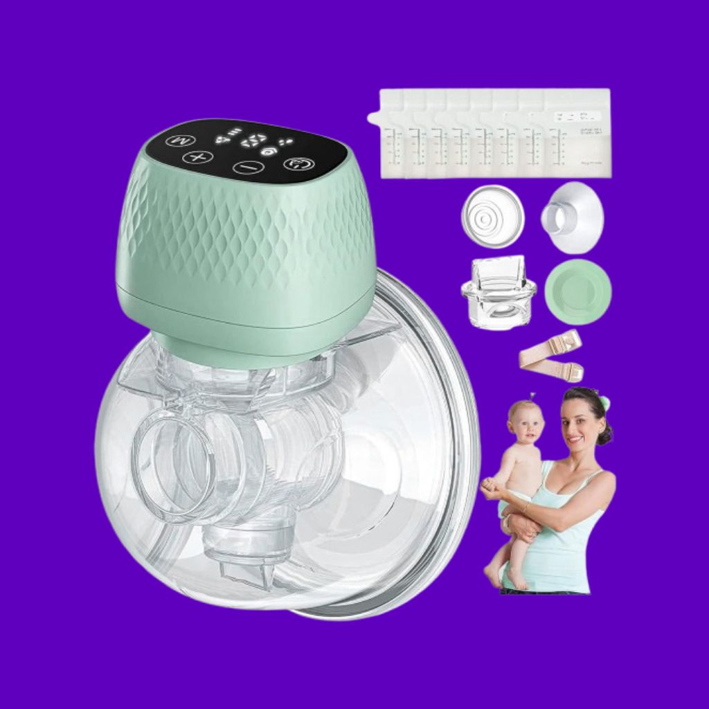 asebhari Wearable Electric Breast Pump with LED Display - Electric-picture-1