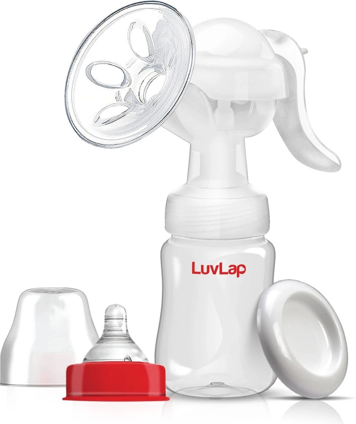 luvlap Manual Breast Pump, 3 Level Suction Adjustment, 2pcs Pads Free - Manual-picture-9