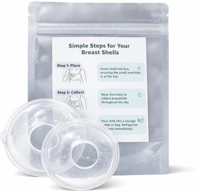 shoppeall momcare breast milk collector silicone bpa free leakproof nursing saver - Manual-picture-16