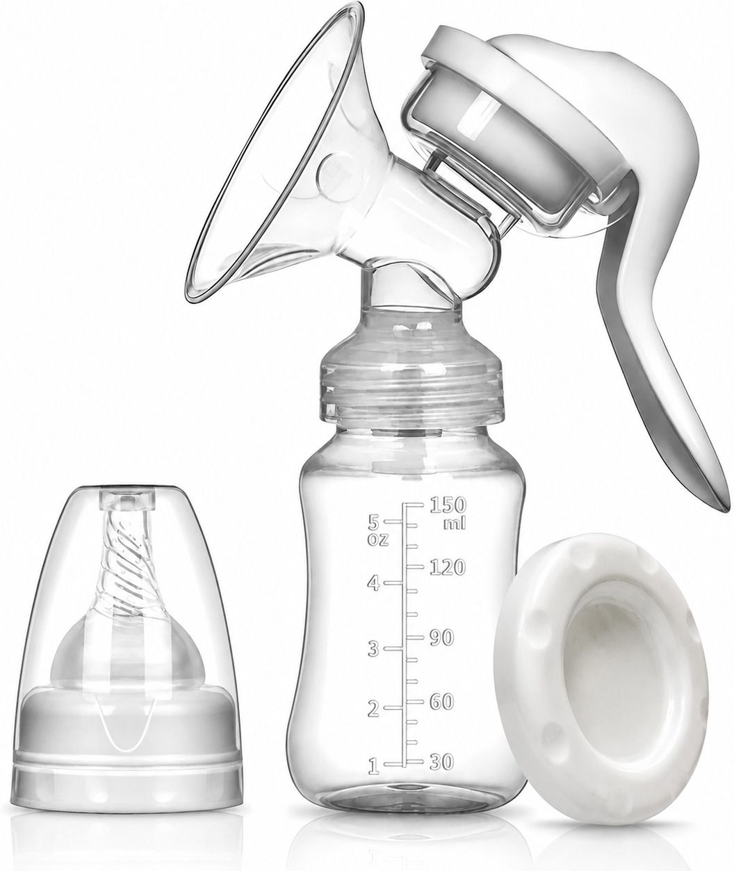 Breast Pump Manual, Nipple Feeding Bottle, Massage Pad, Dust Cover BPA free - Manual-image-6