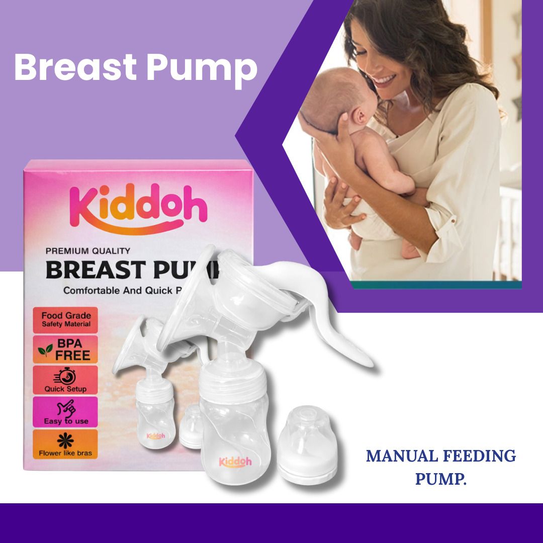 Manual Breast Pump; Baby Milk Pump; Breastfeeding Pump; Portable Pump; Silicone - Manual-image-48