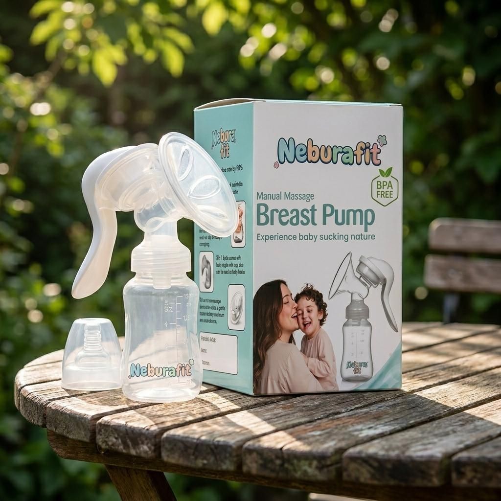 neburafit Manual Lactation Breast Pump Portable Milk Extractor Feeding Bottle - Manual-picture-23