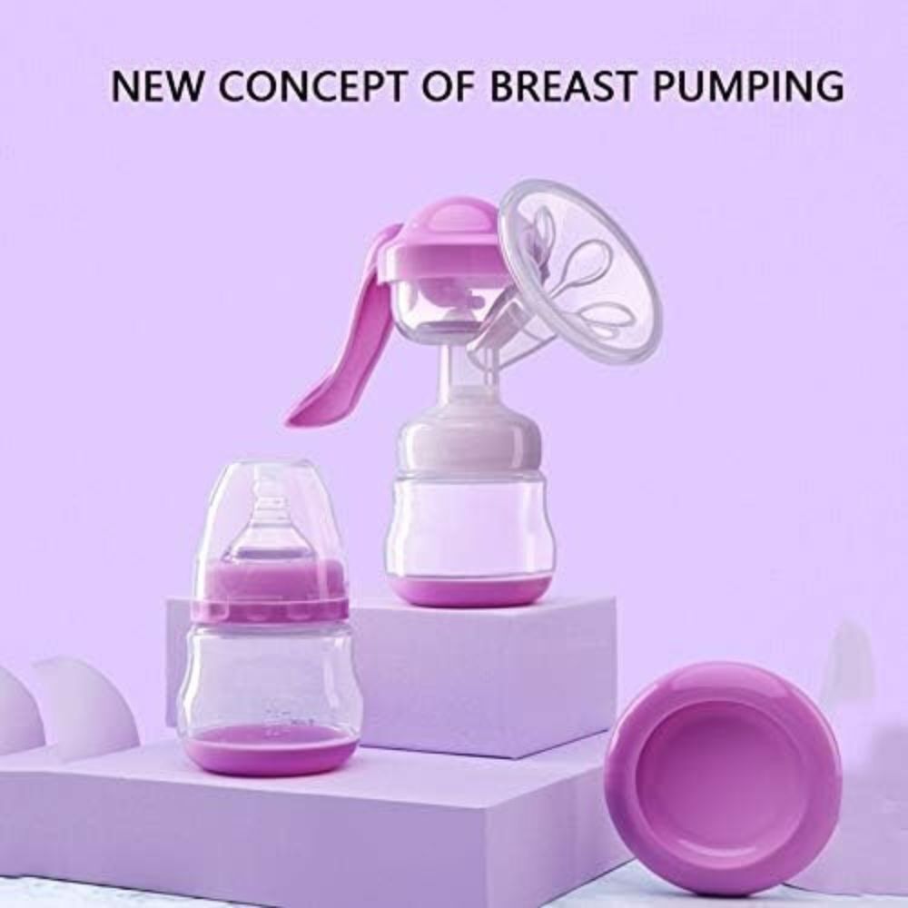 Breast Pump with Feeding Nipple & Silicone Pad | Breast Milk Pump - Manual-image-8