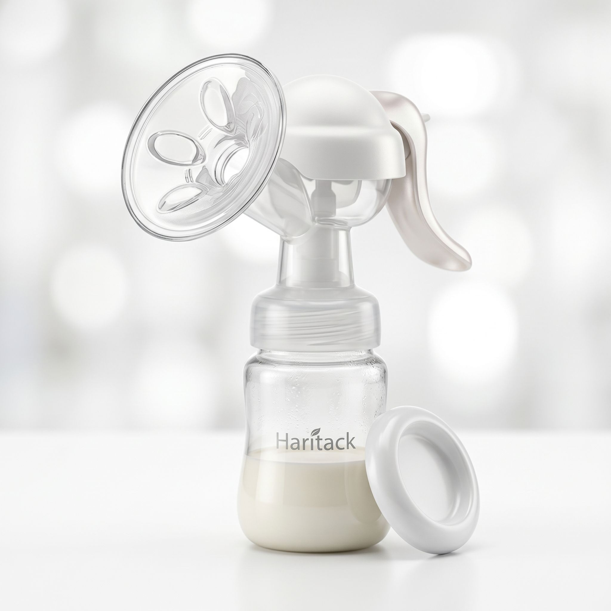 haritack Manual Breast Pump For Nursing Mothers BPA Free Silicone Portable Milk Extractor - Manual-picture-1