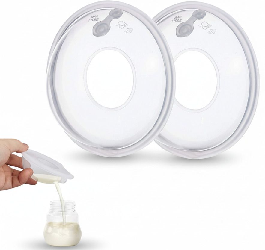 Breast Shell with 20mL Capacity - 2Pcs| Milk Collector| Leak Proof & Reusable Breast Shell-image-8