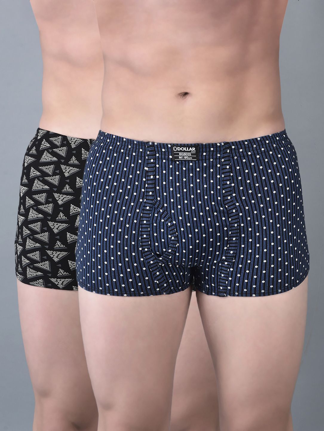 dollarbigboss Pack of 2 Soft Combed Cotton Printed Men Trunk-picture-30