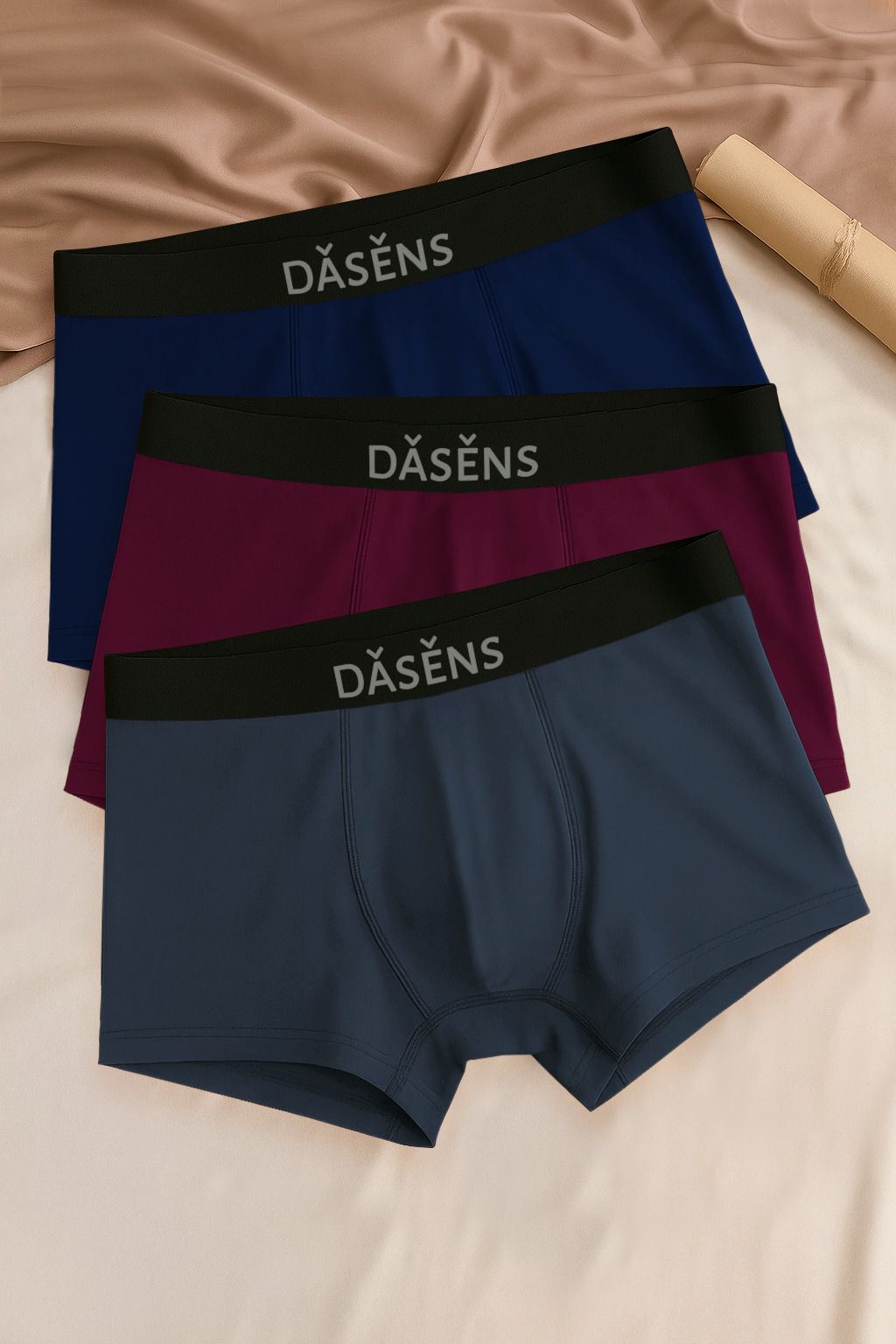 dasens Pack of 3 Solid Men Trunk-picture-47