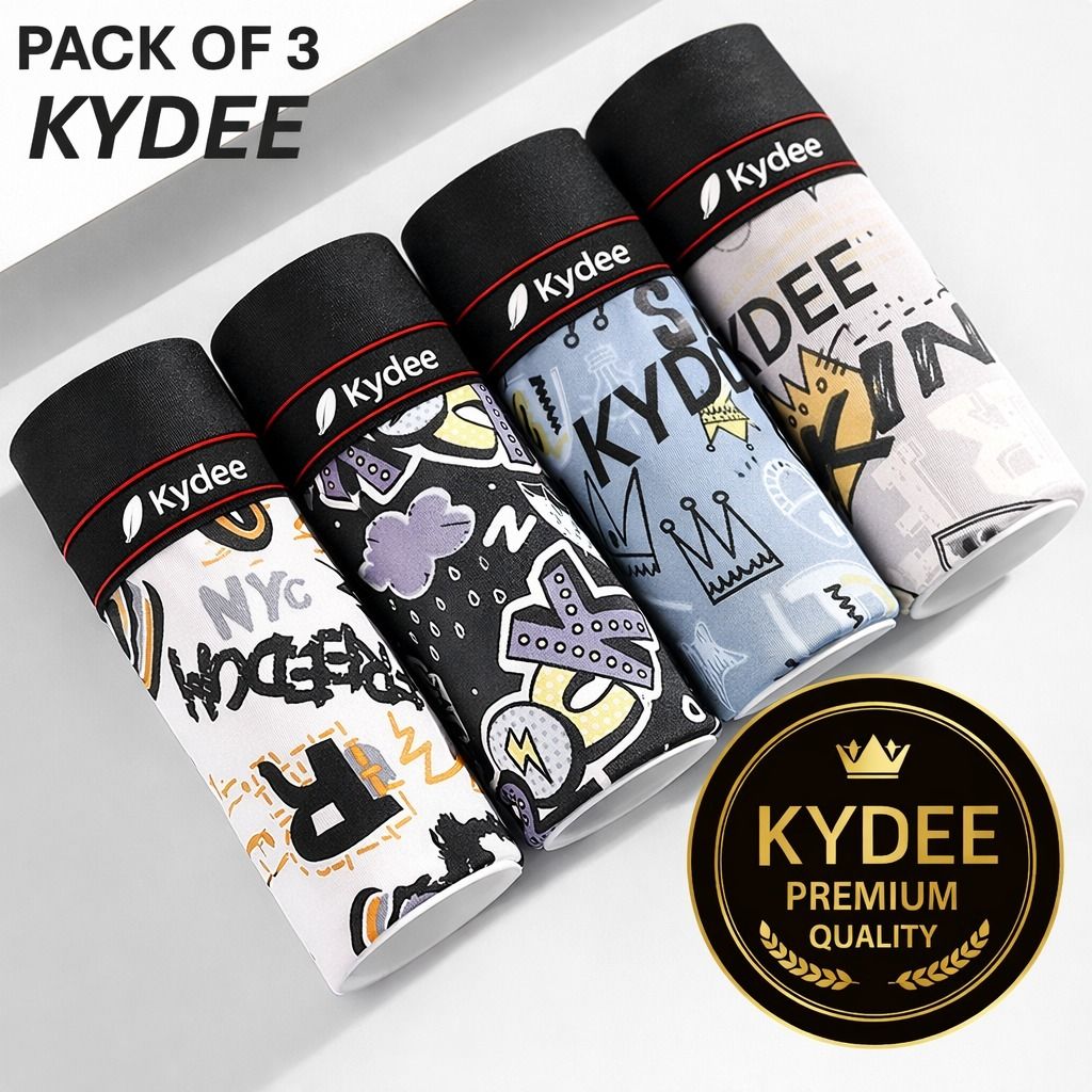 kydee Pack of 3 Printed Men Brief-picture-12