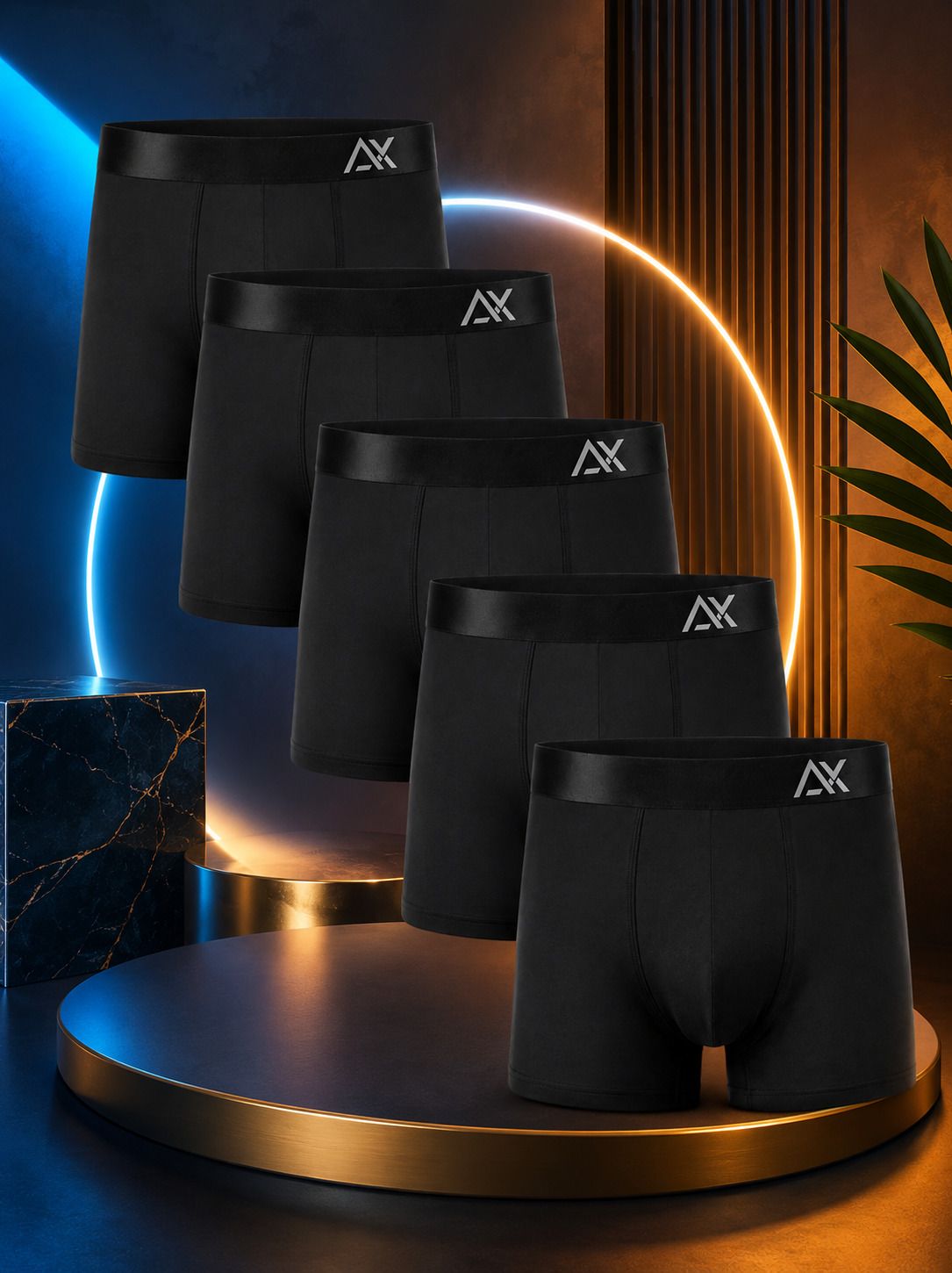 aaoxx Pack of 5 Solid Men Trunk-picture-27