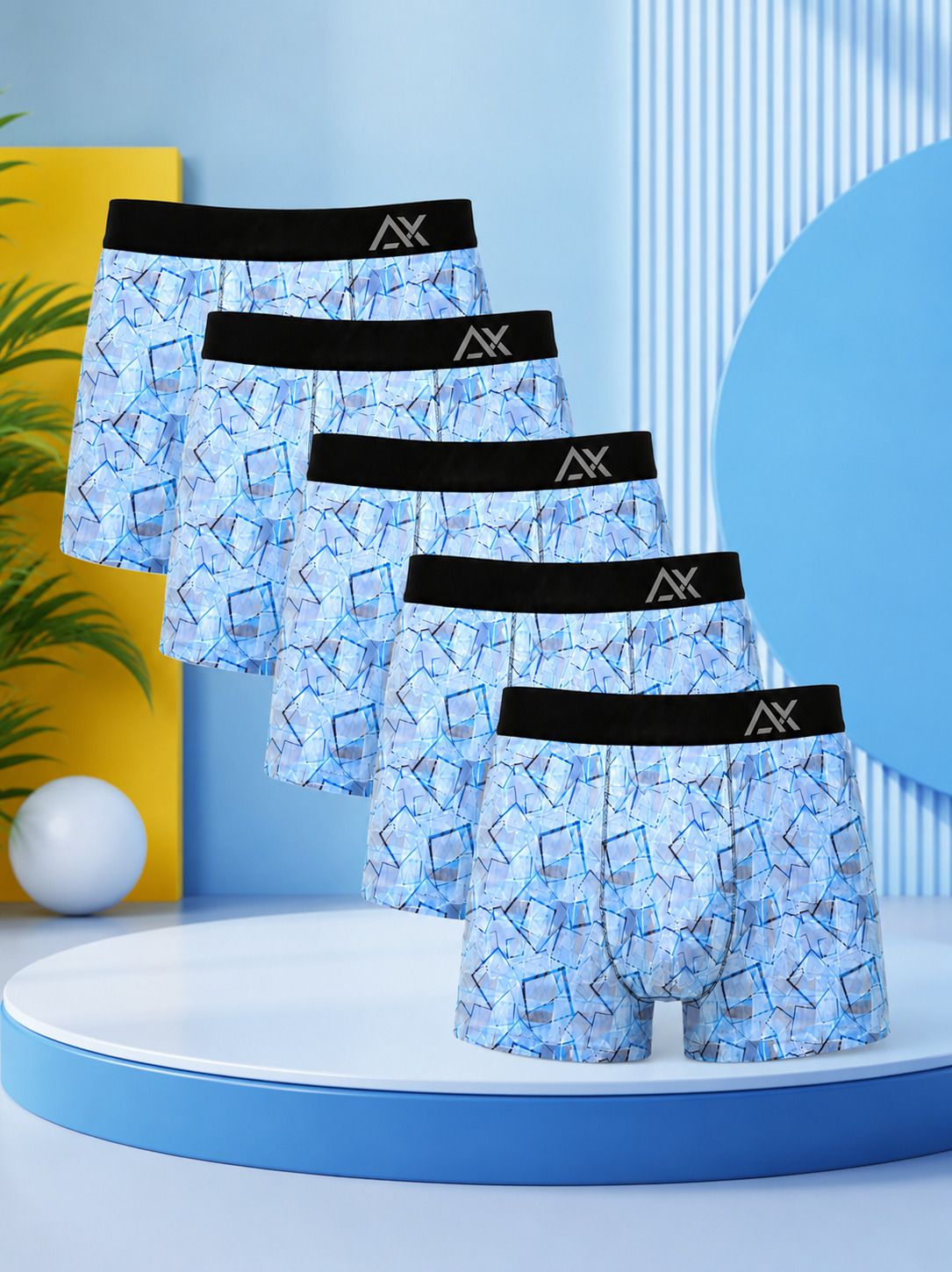 aaoxx Pack of 5 Camouflage, Printed, Self Design Men Brief-picture-16