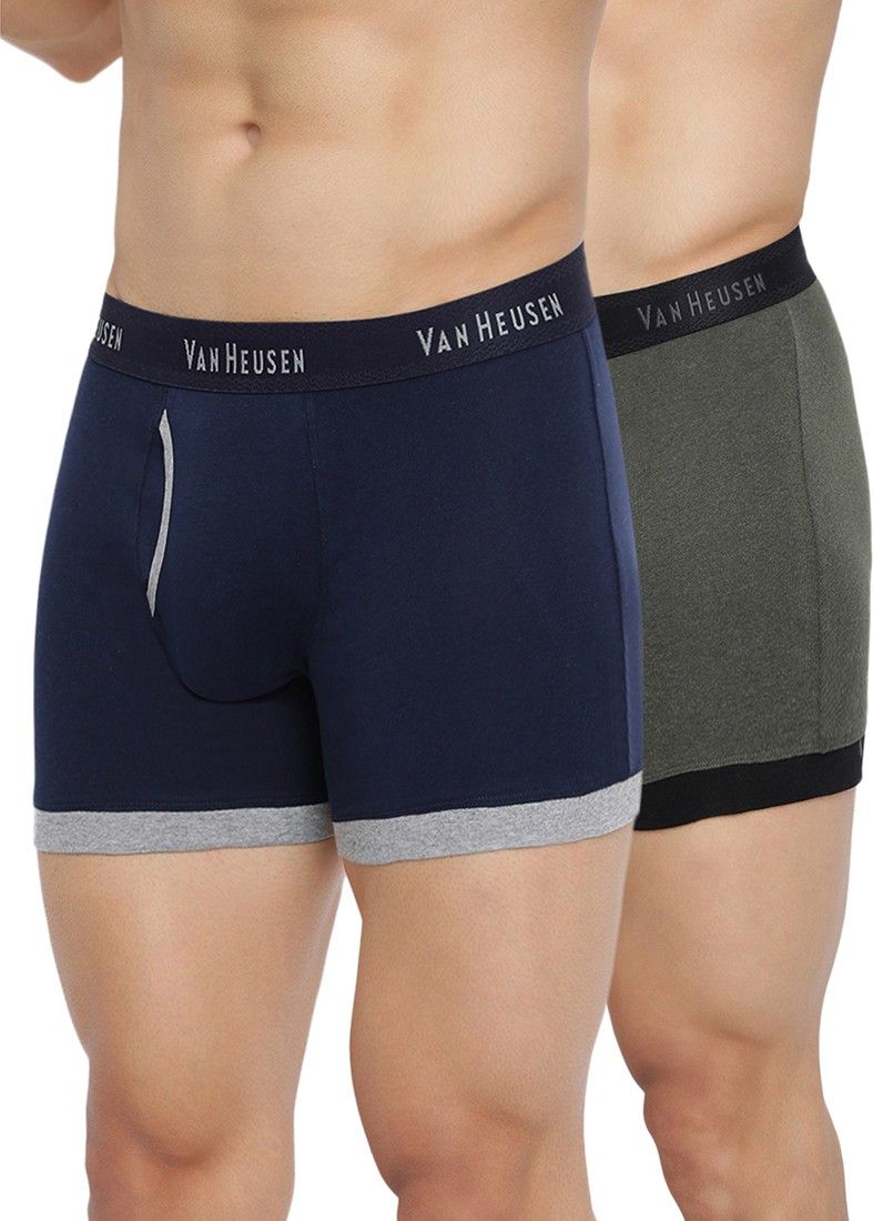 van heusen Pack of 2 Antibacterial And Colour Fresh Self Design Men Trunk-picture-13