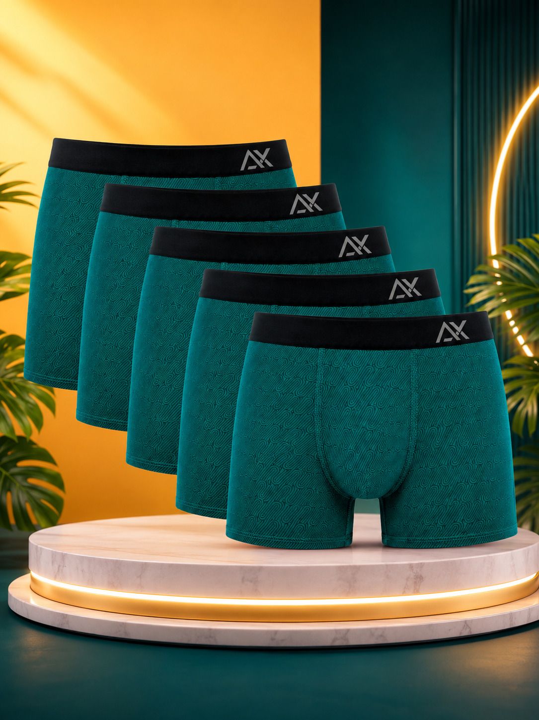 aaoxx Pack of 5 Camouflage, Printed, Self Design Men Brief-picture-17