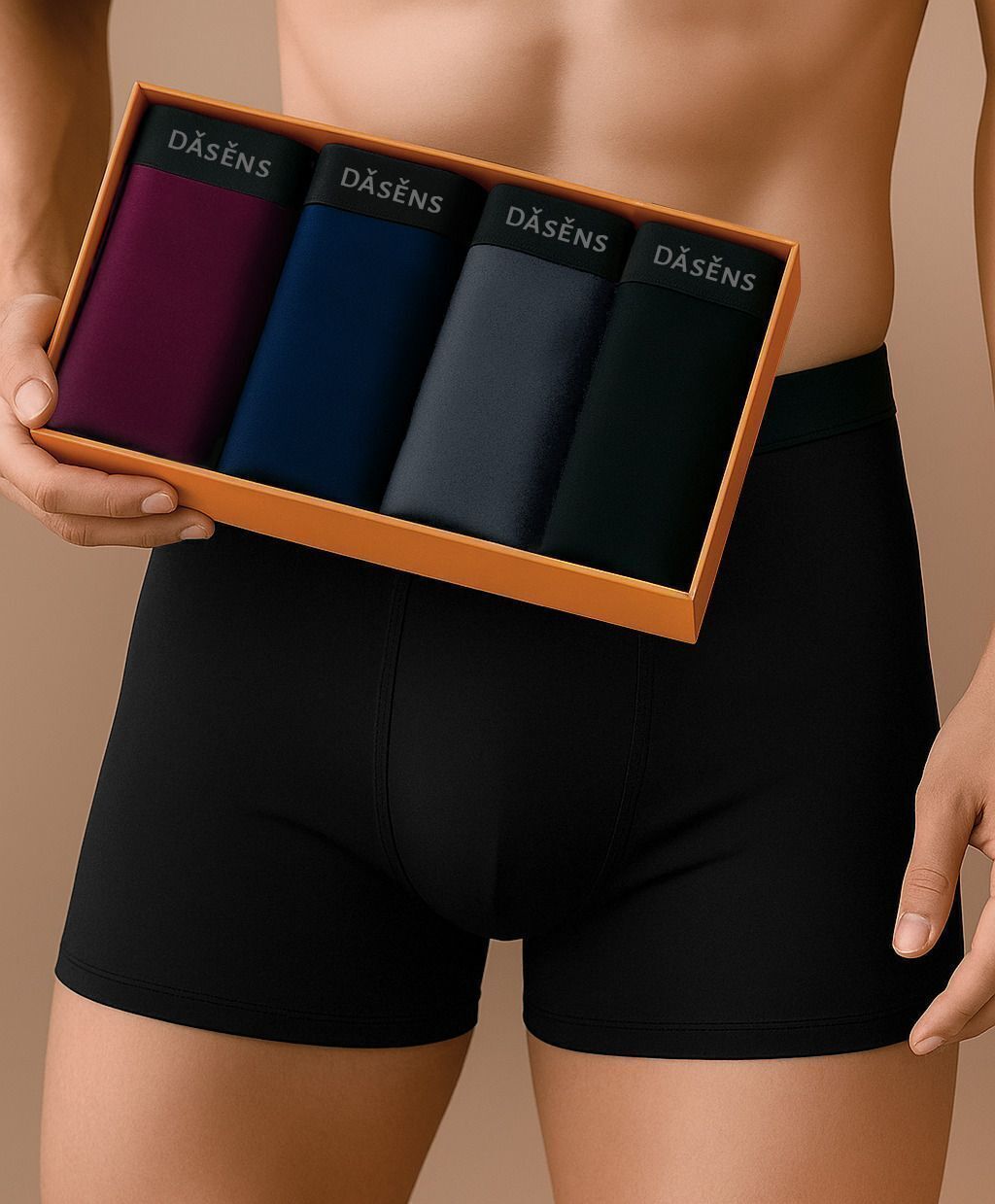 dasens Pack of 4 Solid Men Trunk-picture-26