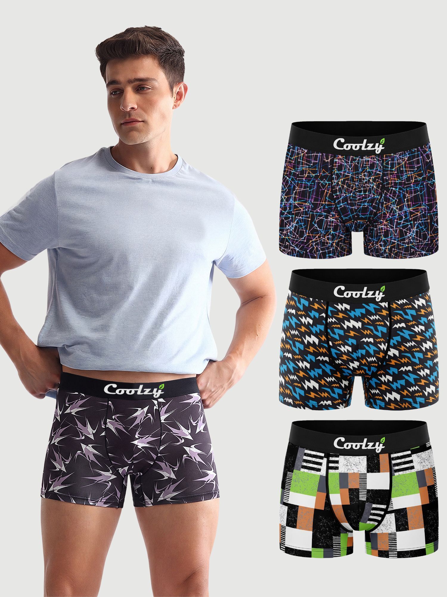 ecoundies Pack of 4 Printed Men Trunk-picture-9