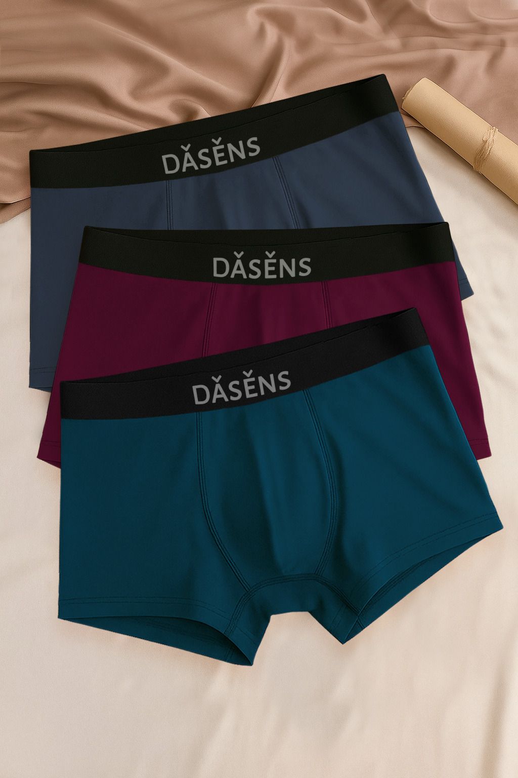 dasens Pack of 3 Solid Men Trunk-picture-13