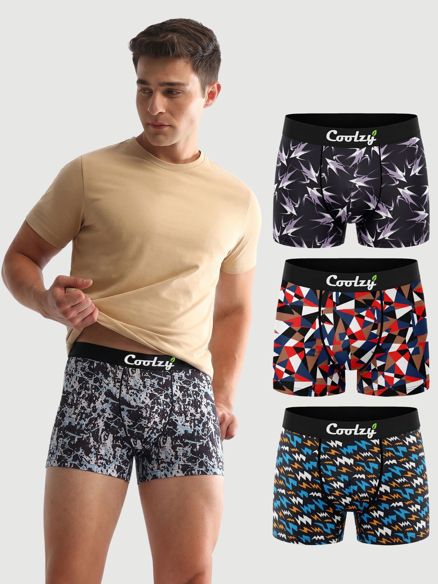 ecoundies Pack of 4 Printed Men Trunk-picture-8