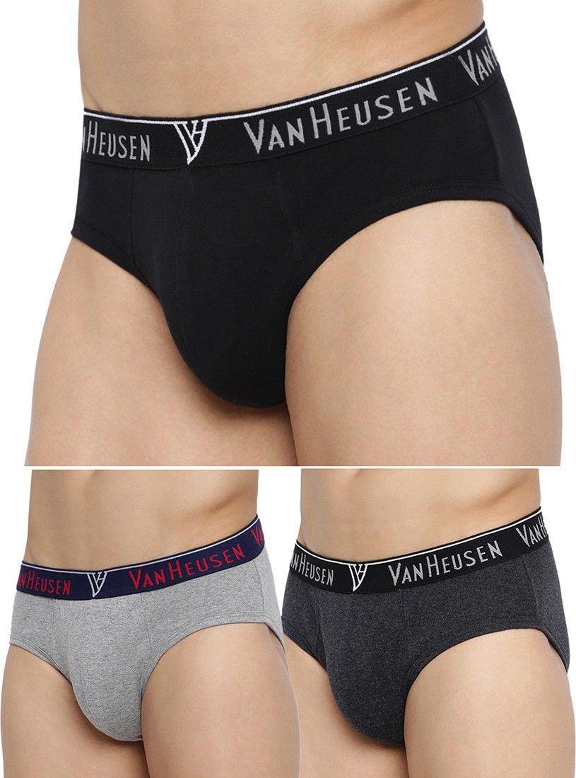 Pack of 3 Antibacterial And Colour Fresh Solid Men Brief-image-46