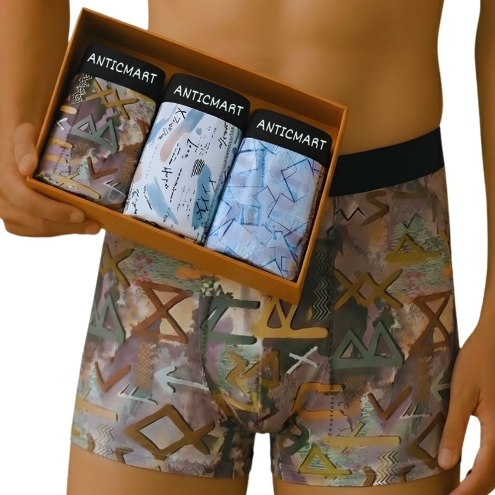 anticmart Pack of 3 Printed Men Brief-picture-35