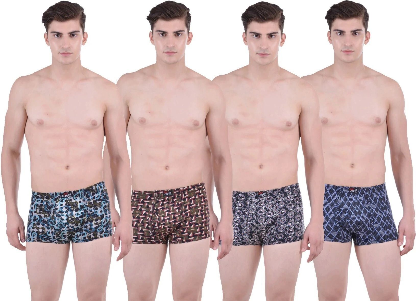 dollar bigboss Pack of 4 Soft Combed Cotton Printed Men Trunk-picture-17