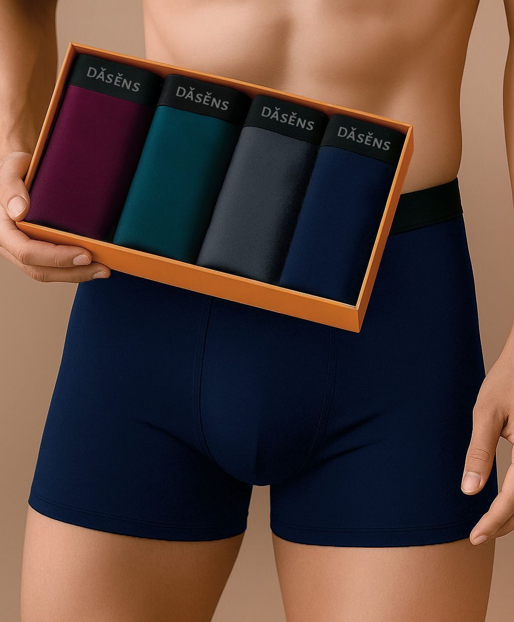 Pack of 4 Solid Men Trunk