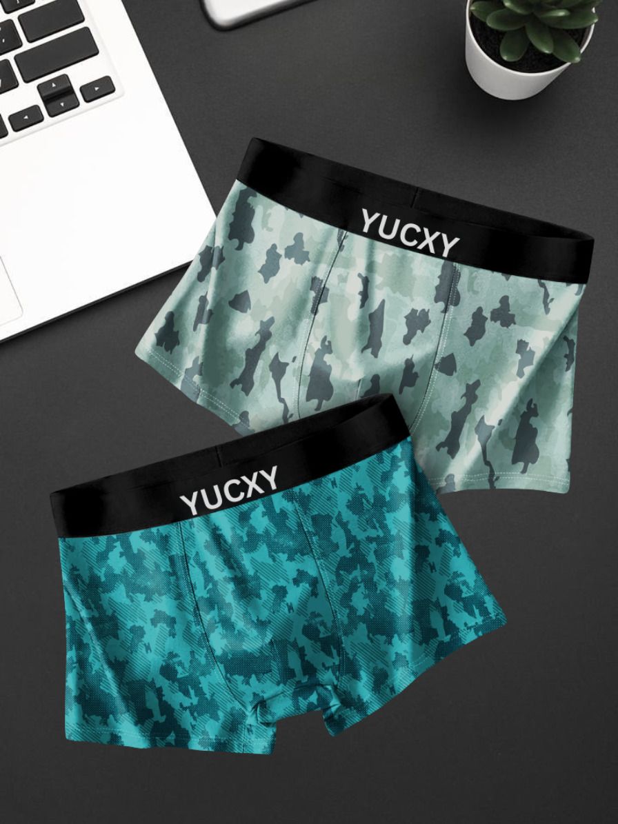 yucxy Camouflage, Printed, Geometric Print Men Trunk-picture-12