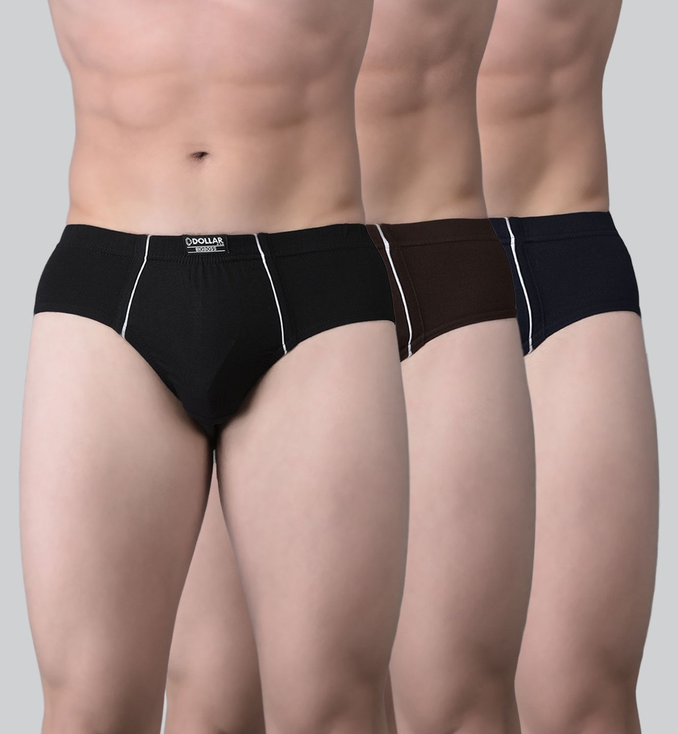 dollarbigboss Pack of 3 Anti-Microbial Super Combed Cotton Solid Men Brief-picture-27