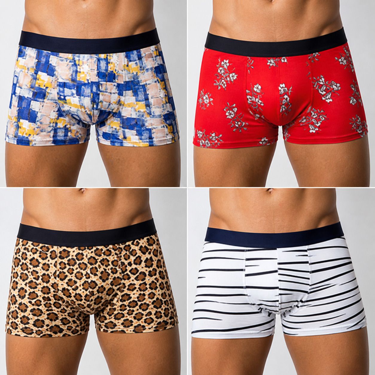 Pack of 4 Printed Men Brief-image-5