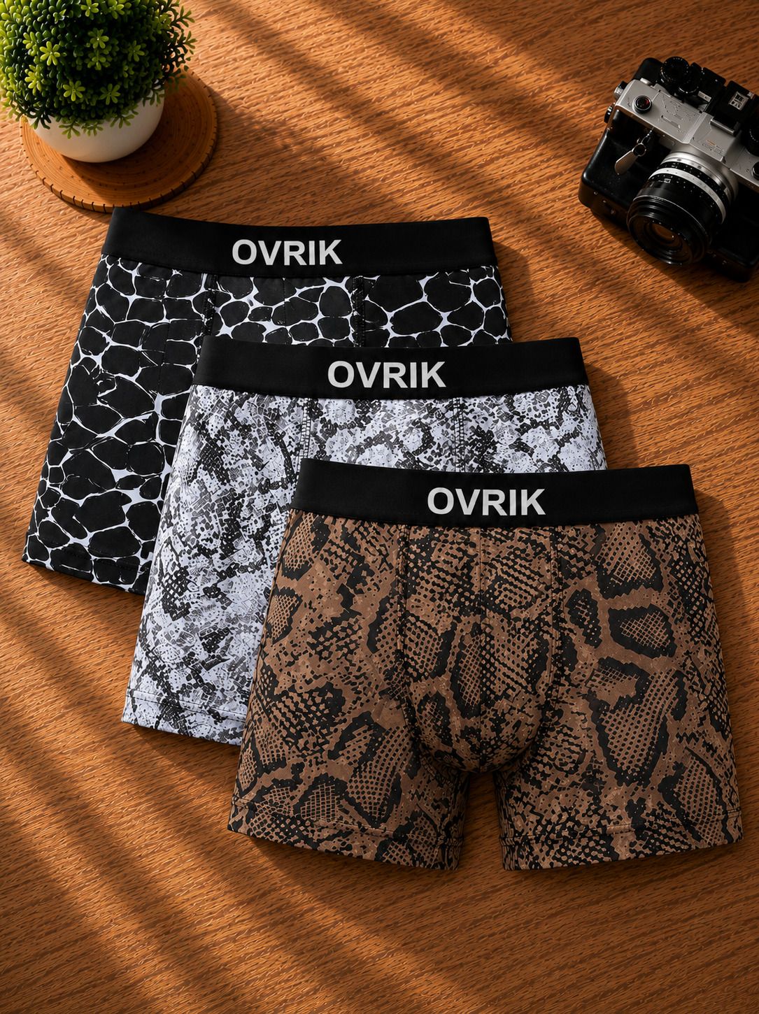 ovrik Pack of 3 Striped Men Trunk-picture-36