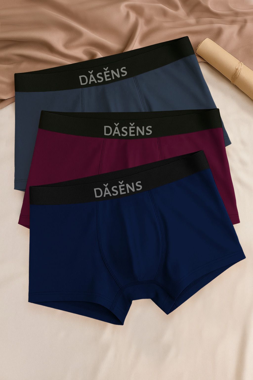 dasens Pack of 3 Solid Men Trunk-picture-27