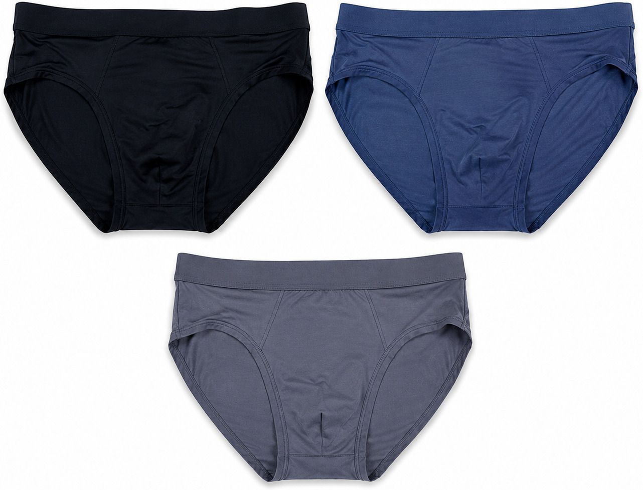 avocet Pack of 3 Solid Men Brief-picture-19