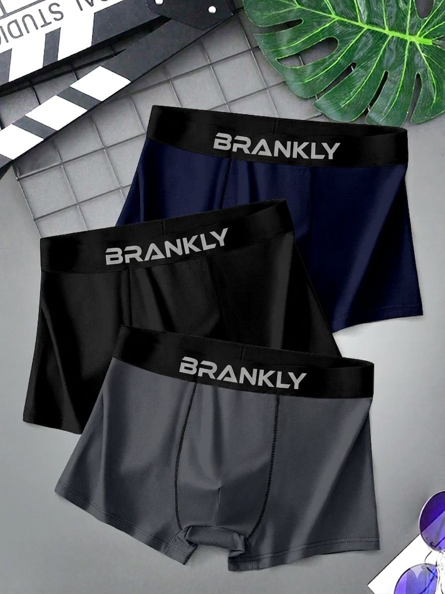 brankly Pack of 3 Solid Men Trunk-picture-12