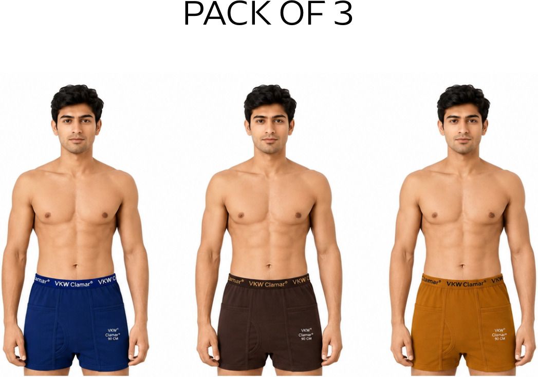 vkw Pack of 3 Solid Men Trunk-picture-43