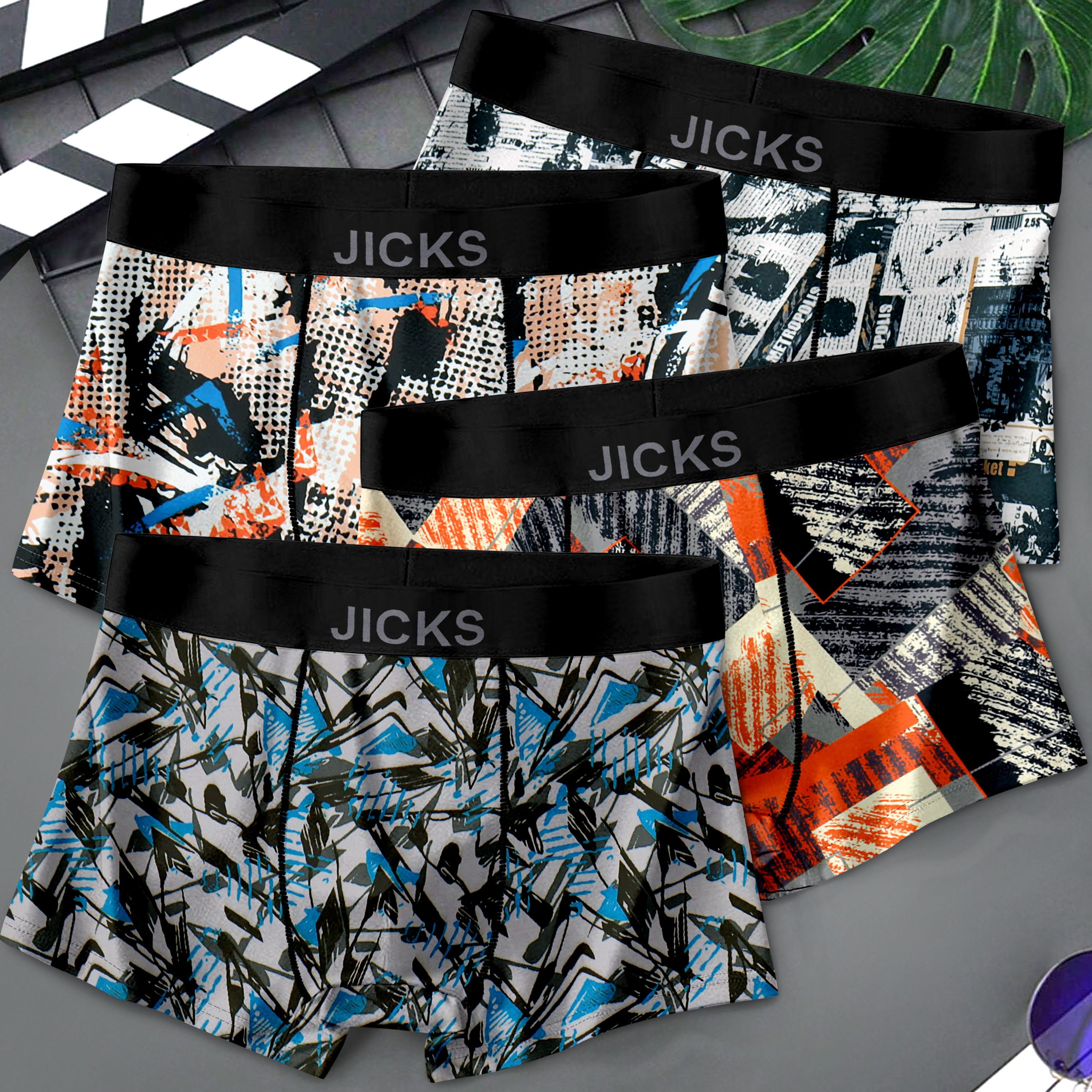 Pack of 4 Printed Men Brief