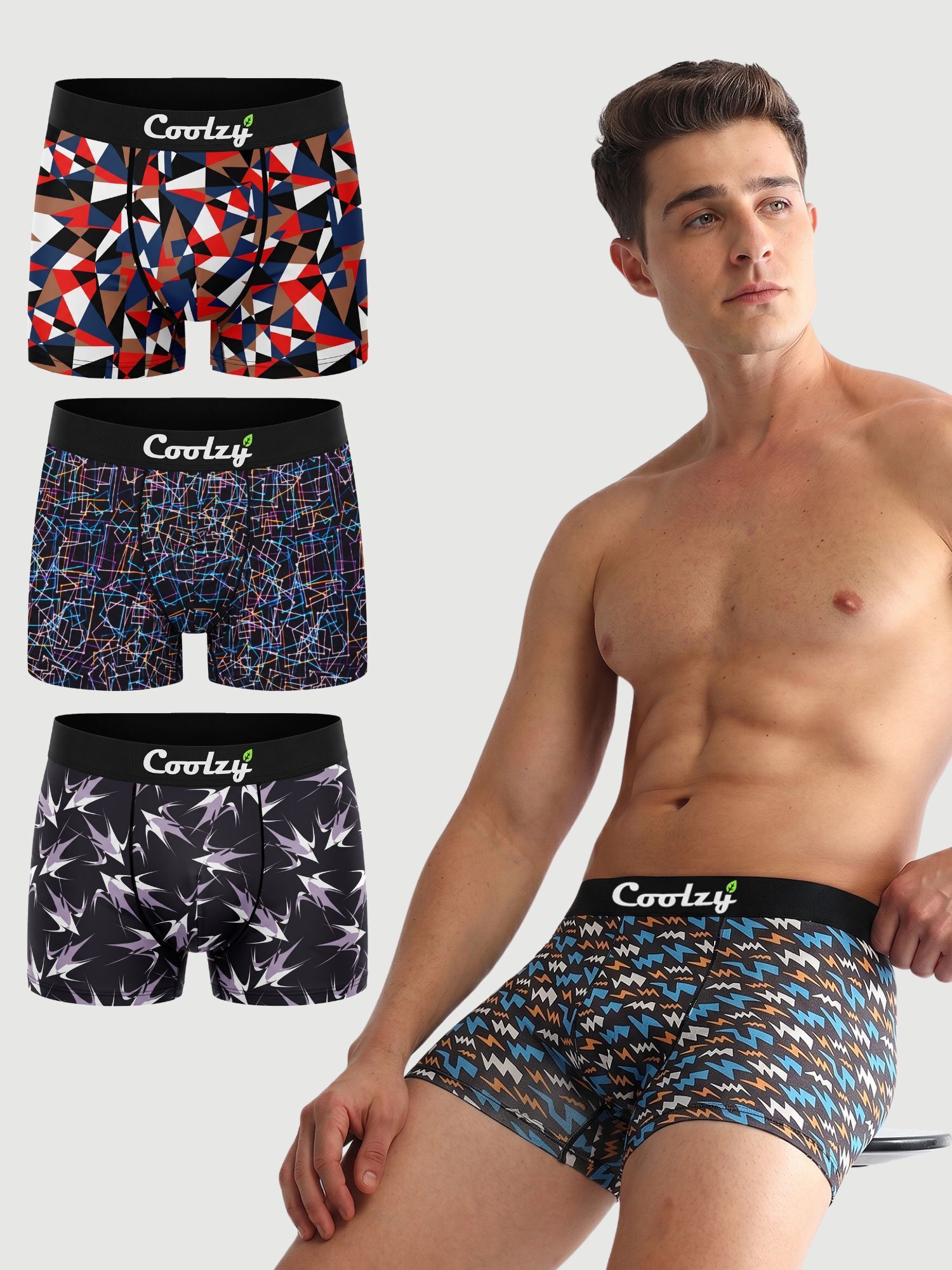 ecoundies Pack of 4 Printed Men Trunk-picture-4