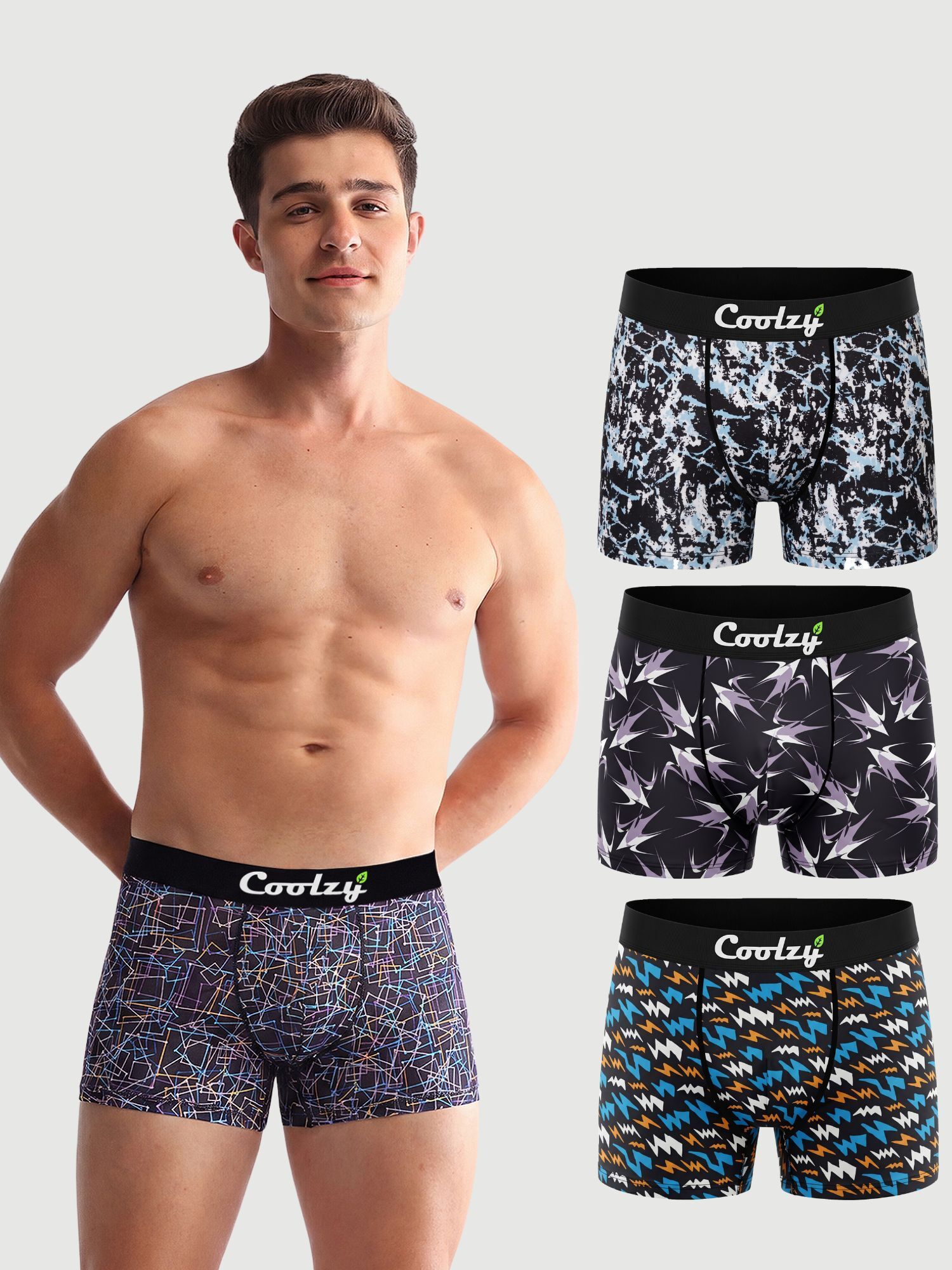 ecoundies Pack of 4 Printed Men Trunk-picture-2