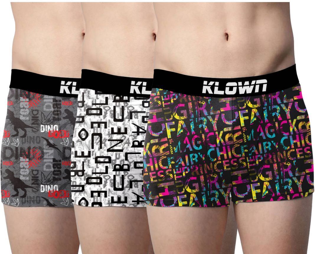 Pack of 3 Printed Men Trunk