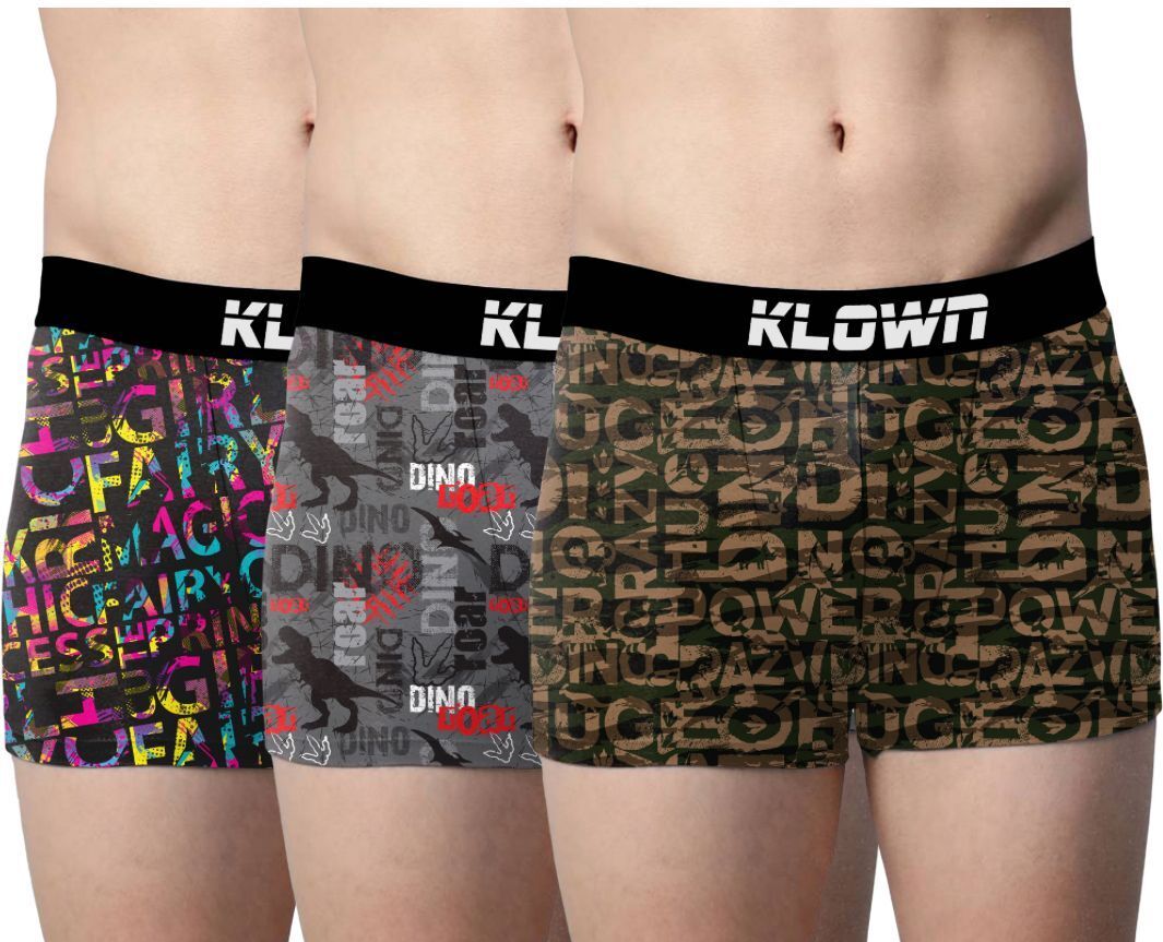 Pack of 3 Printed Men Trunk