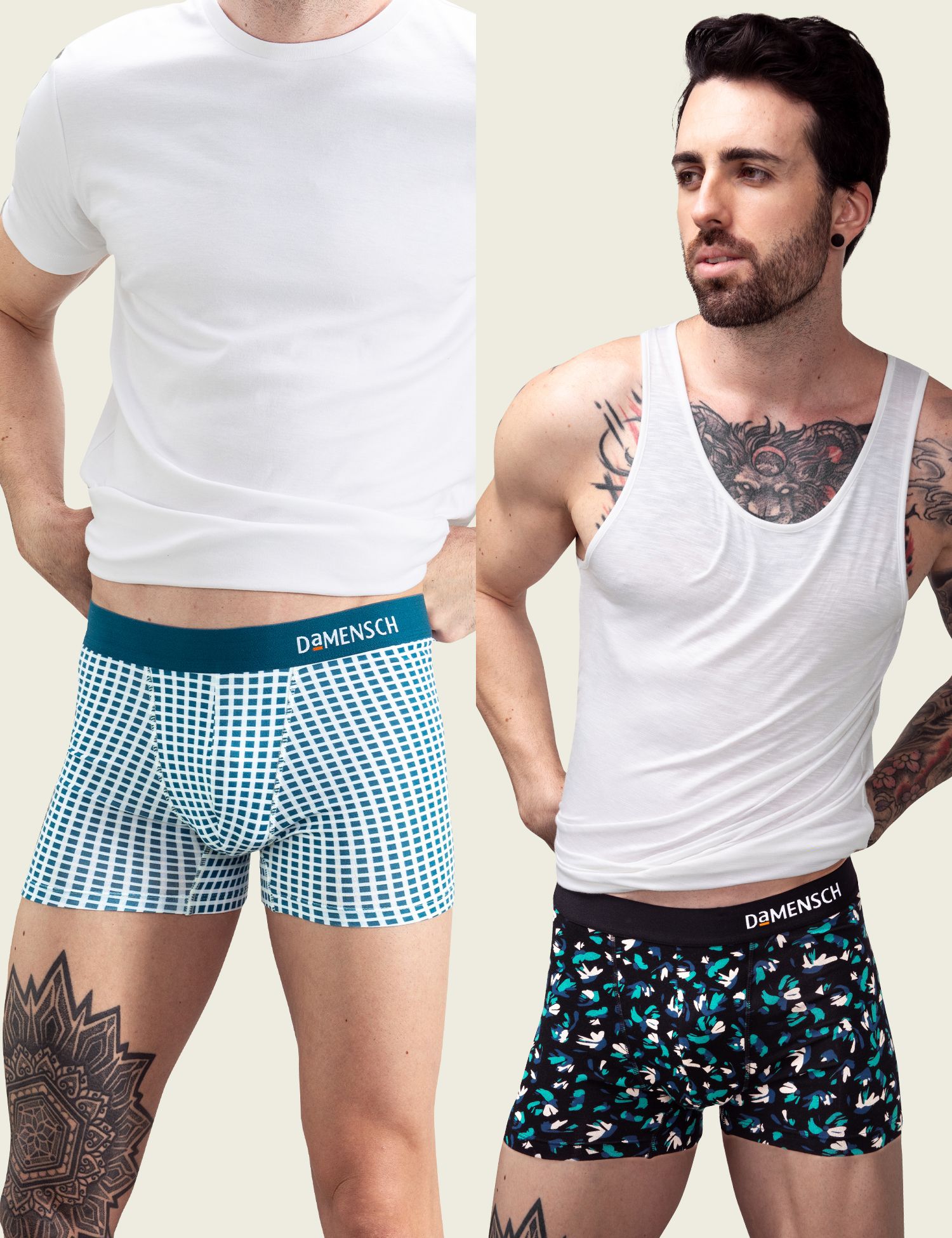 Pack of 2 Micro Modal Stretch Anti-Bacterial Printed Men Trunk-image-4
