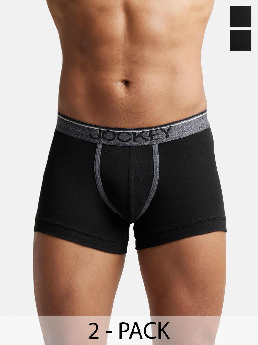 jockey Pack of 2 8015 Super Combed Cotton Rib Solid Men Trunk-picture-20