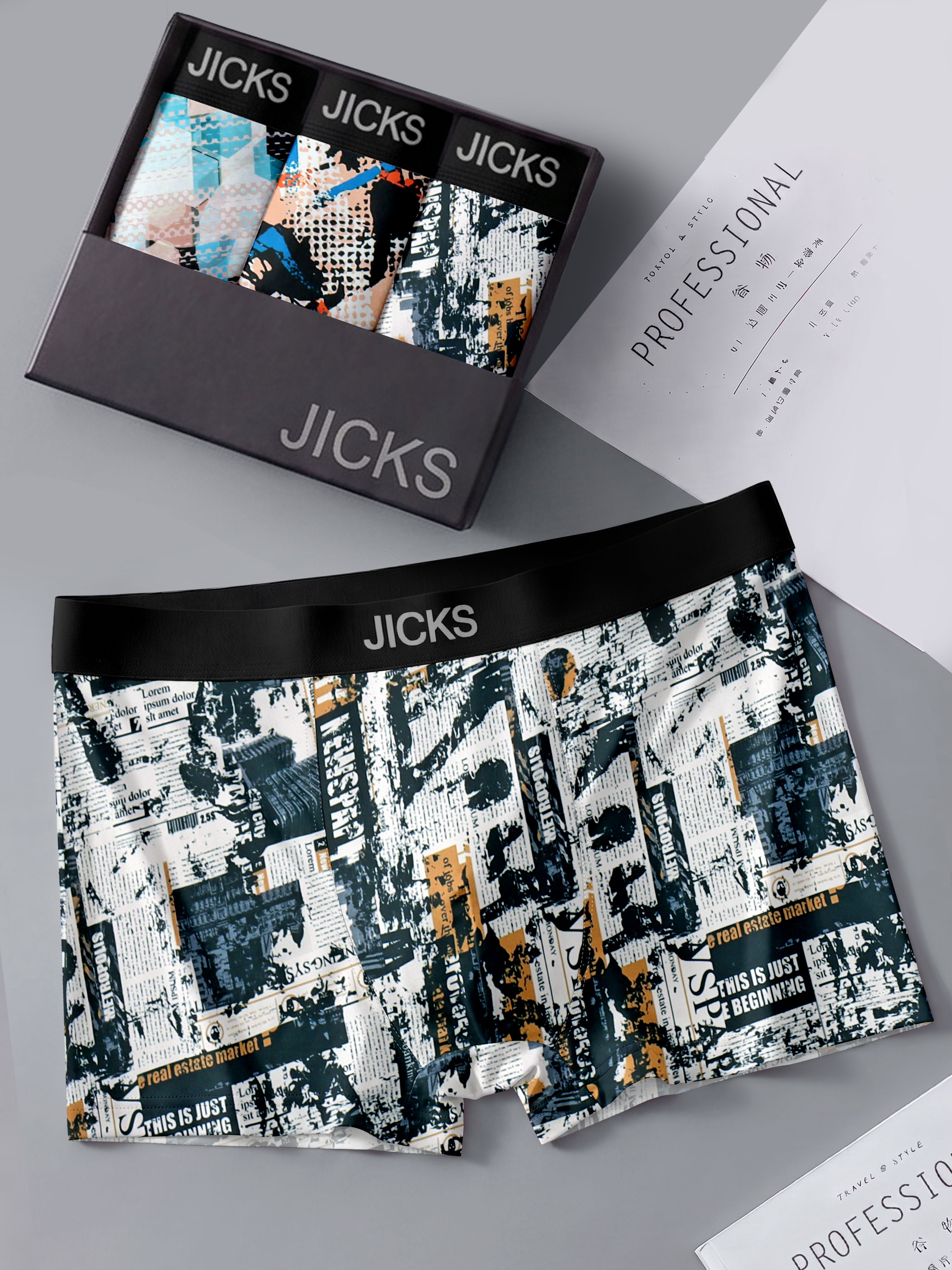 jicks Pack of 3 Printed Men Trunk-picture-39