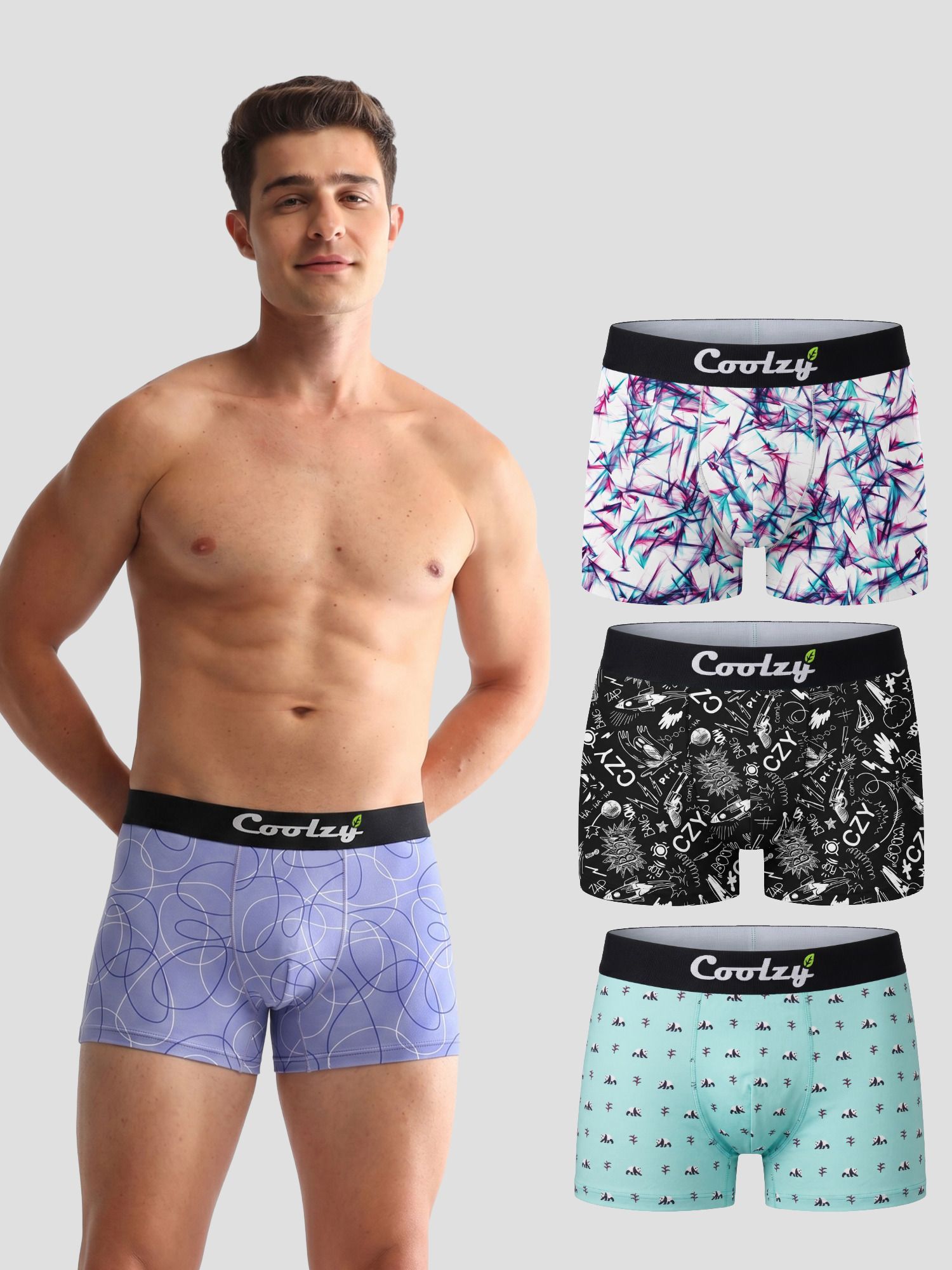ecoundies Pack of 4 Printed Men Trunk-picture-4