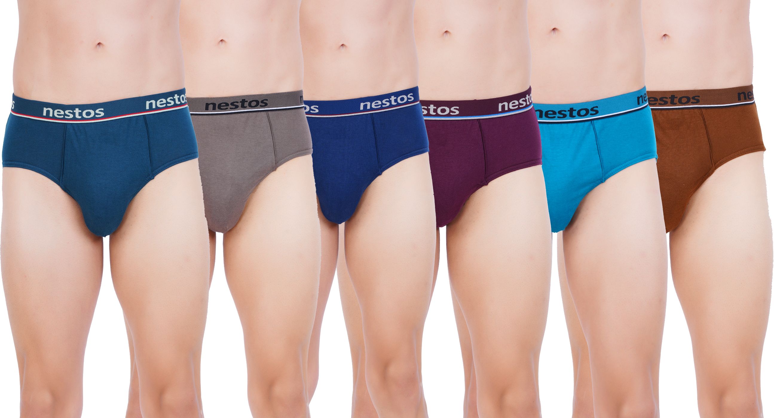 Pack of 6 Solid Men Brief
